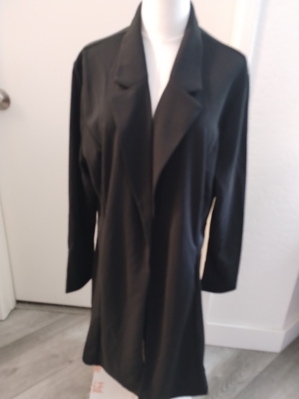 Fashion Nova Classic Black Long Women's Coat